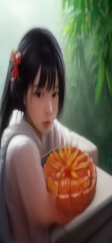 饼干姐姐 App 首页信息流界面，展示推荐内容卡片，背景为暖色系，布局清爽